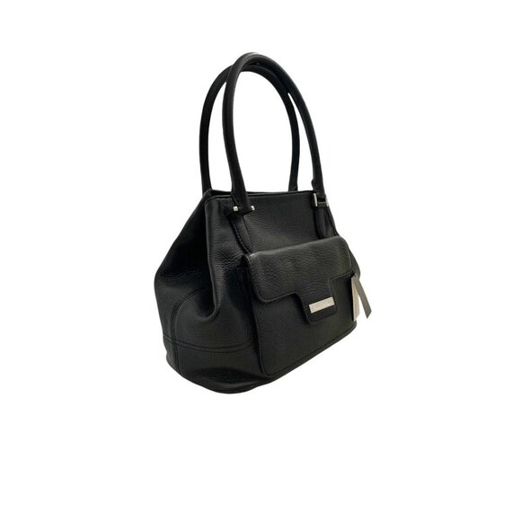 Purse Brooks Brother Black Leather Satchel Handbag NEW with tags - Picture 3 of 8